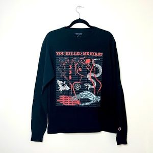 Lessons From The Devil Gothic Punk Satanic Black Long Sleeve Graphic T Shirt